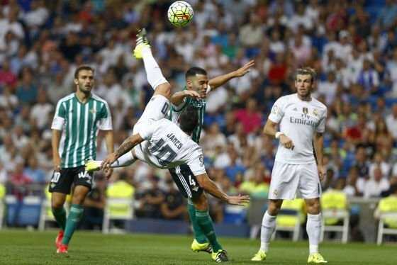 (VIDEO) Dos golazos de James en el triunfo del Real Madrid sobre el Betis